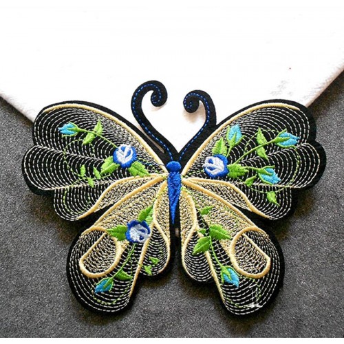 Butterfly embroidery cloth stickers Dance clothes patch stickers decorative cloth stickers accessories